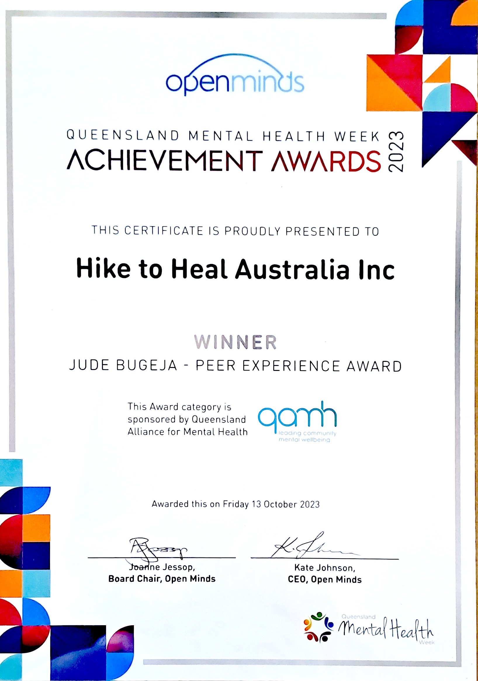 Qld Mental Health Week Awards